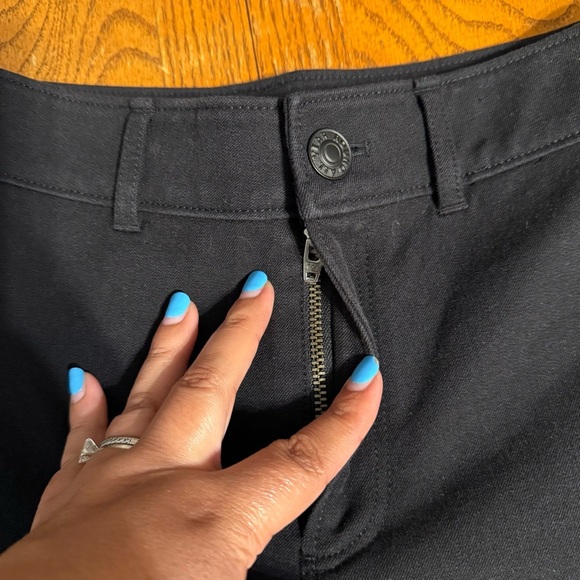 AYR Cropped Skinny Jeans in Black Sz 24 Mid Rise Stretch No Front Pockets Sleek - Picture 8 of 16